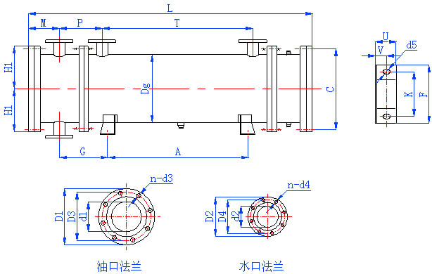 2LQF1W系列列管式冷却器结构图