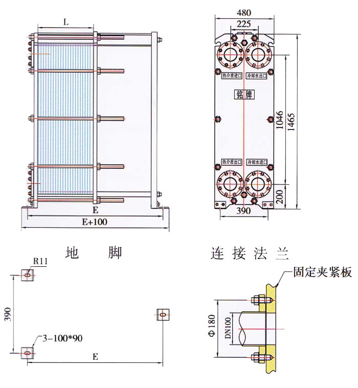 BR0.37系列冷却器外形尺寸